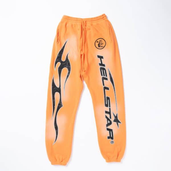 Hellstar Orange Fire Sweatpants