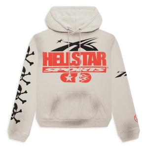 Hellstar If You Dont Like Us Beat Us Hoodie - Grey