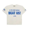 Blue and White Hellstar Sports Beat Us T-Shirt