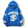 Blue Hellstar Hoodie – Stylish Streetwear with Bold Graphics